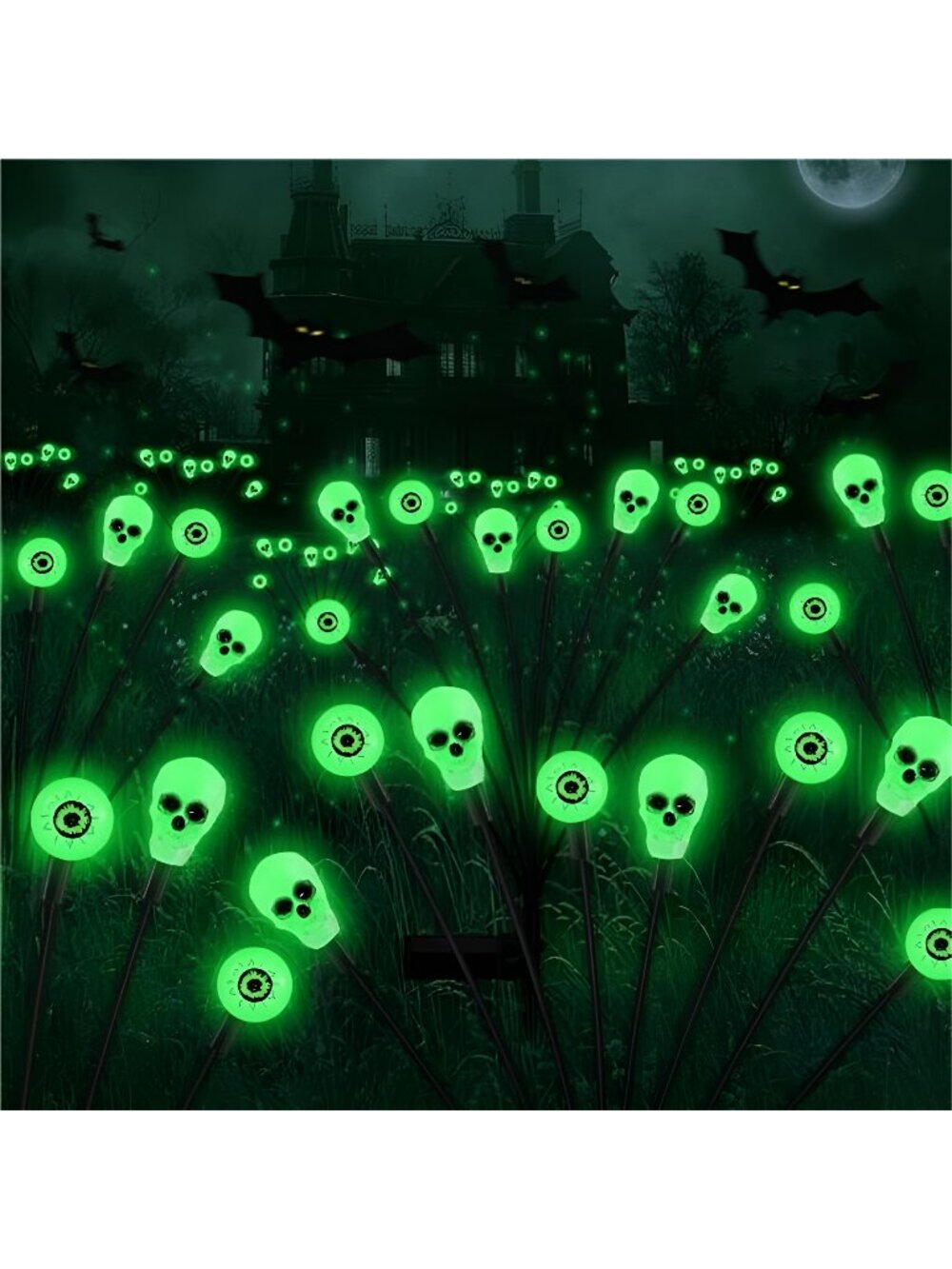 Halloween Decor, Scary Halloween Eyeball Lights,2PACKS 16LED,IP65 Waterproof